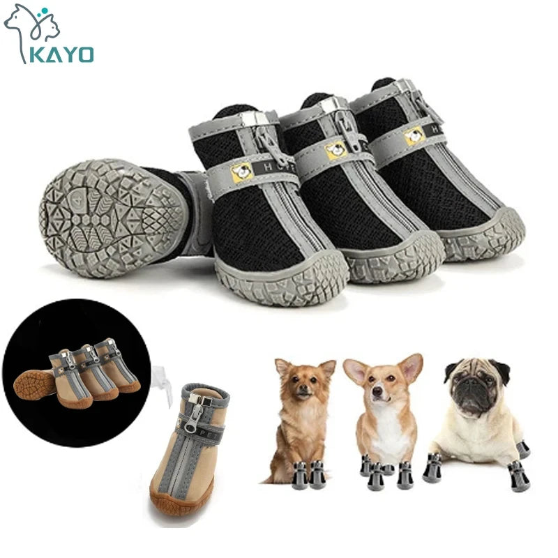 Atmungsaktive rutschfeste Hundeschuhe