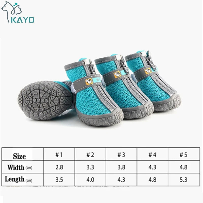 Atmungsaktive rutschfeste Hundeschuhe